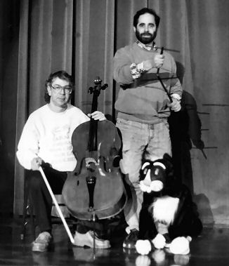Ethan, Robert Rogers, and the Bear puppet