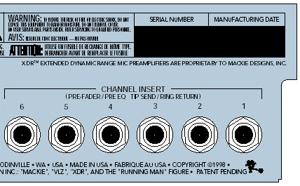 Mackie 1402 insert points