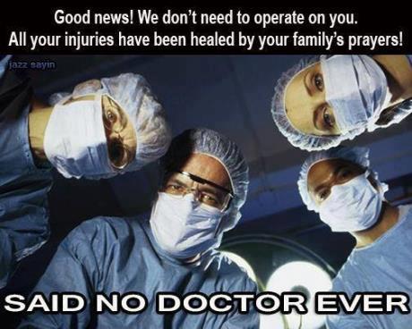 Prayer heals?