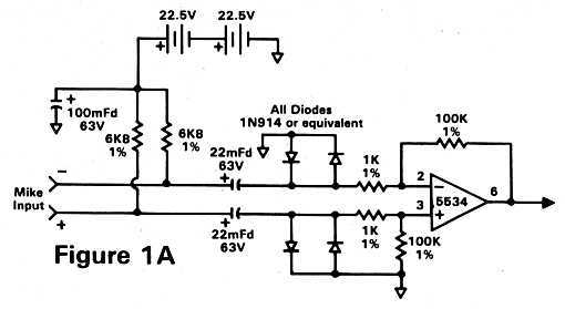 Figure 1A: Optional 48 Volt phantom power